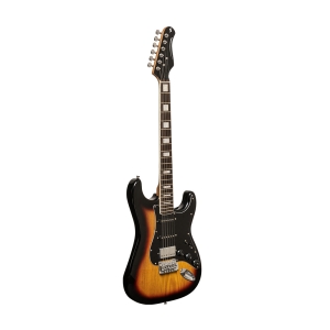 Stagg E-Gitarre mit Erlenkorpus Sunburst