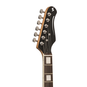 Stagg E-Gitarre mit Erlenkorpus Sunburst Bild 3