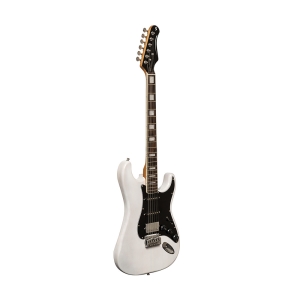 Stagg E-Gitarre mit Erlenkorpus White Blond