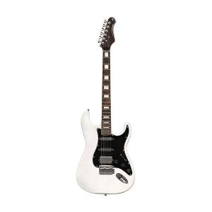 Stagg E-Gitarre mit Erlenkorpus White Blond Bild 4