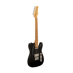 Stagg E-Gitarre Vintage T Plus Serie Schwarz