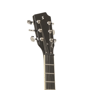 Stagg E-Gitarre Silveray 533 Modell mit Ahornkorpus Schwarz Bild 3
