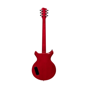Stagg E-Gitarre Silveray DC Modell mit Mahagonikorpus Kirsch Transparent Bild 1