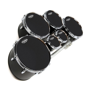 Evans Marching Tom Fell MX, zweilagig schwarz 13 Zoll