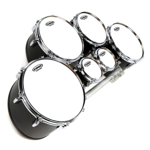Evans Marching Tom Fell MX White, zweilagig weiss 14 Zoll