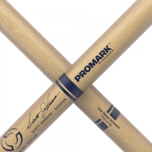 Promark DC27 System Blue Hickory Marching Stick mit Holztip Bild 3