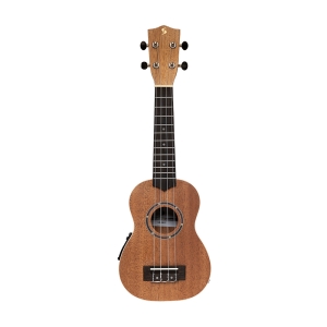Stagg e-Akustische Sopran Ukulele mit Decke aus Sapele Bild 3