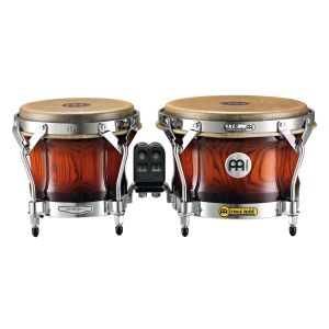 Meinl Free Ride Woodcraft Bongos Antique Mahogany Burst 7 Macho und 9 Hembra