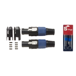 Stagg Stecker Lautsprecher M�nnlich - 2 St�ck