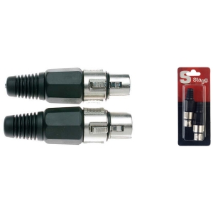 Stagg Stecker Pro XLR Buchse - 2 St�ck