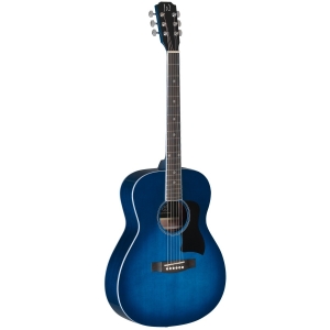 J.N Guitars akustische Auditorium Gitarre Transparent Blueburst