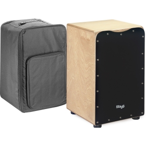 Stagg Birke Cajon mit Frontplatte in schwarz