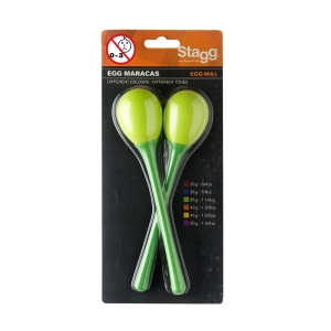 Stagg Maracas Paar mit langem Griff gr�n Bild 1