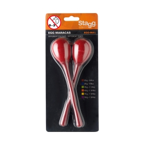Stagg Maracas Paar mit langem Griff rot Bild 1