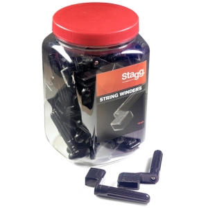 Stagg Saitenkurbel f�r Gitarren 40 St�ck schwarz