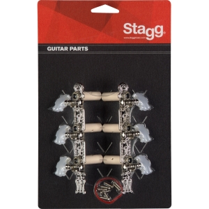 Stagg Ersatz Mechaniken f�r klassische Gitarre Chrom