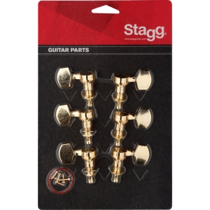 Stagg Ersatz Mechaniken f�r Folk Gitarren Gold