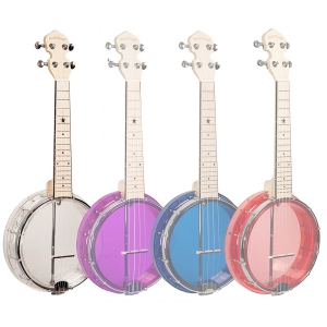 Gold Tone durchsichtige Konzert Banjo Ukulele Diamant