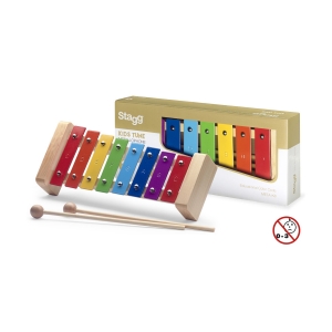 Stagg Metallophon fr Kinder mit 8 Klangplatten gerade