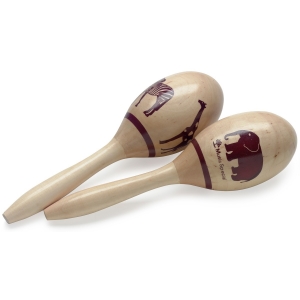 Stagg ovale Holz Maracas African Finish 29 cm