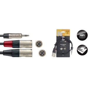 N-Serie Y-Kabel - Stereo Mini-Klinkenstecker / 2 x