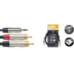 N Serie Y-kabel - stereo mini-Klinke / 2 x m