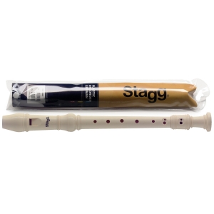 Stagg Sopran Blockfl�te mit deutschee Griffweise Creme Beige