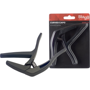 Stagg Trigger Kapodaster f�r Akustik und E-Gitarre schwarz
