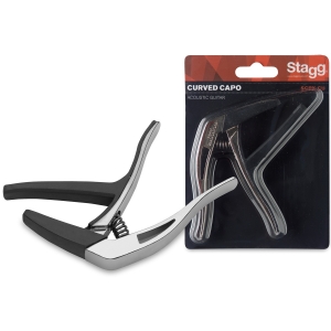 Stagg Trigger Kapodaster f�r Akustik und E-Gitarre chrom