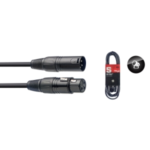 DMX-Kabel, XLR/XLR (m/f), 3 m