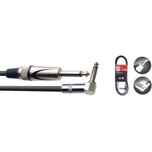 Instrumentenkabel, Klinke/Klinke (m/m. gerade/L-Form), 1,5 m, robuste Stecker, S Serie