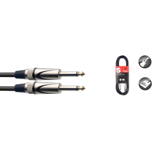 Instrumentenkabel, Klinke/Klinke (m/m), 6 m, robuste Stecker, S Serie