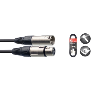 Mikrofonkabel, XLR/XLR (m/f), 15 m