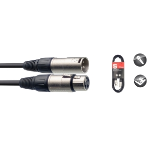 Mikrofonkabel, XLR/XLR (m/f), 3 m