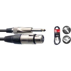 Mikrofonkabel, XLR/Buchse (f/m), 6 m