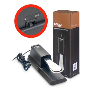 Stagg Sustain Pedal f�r E-Pianos oder Keyboards, mit Polarit�tsschalter