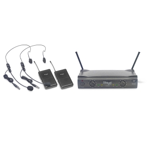 Stagg UHF 2-Kanal Headset Funksystem