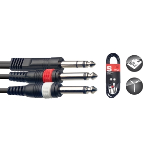 Y-Kabel, Klinke/Klinke (m/m), 1 m
