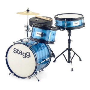 Stagg 12 Zoll Kinder Drumset mit Hardware, 3-teilig blau