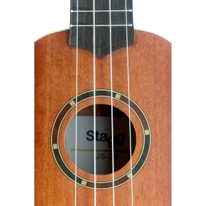 Stagg Sopran Ukulele mit Sapele Decke Bild 2