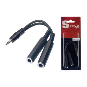 2x Stereo Klinkenbuchse - Stereo Mini Klinkenstecker Adapterkabel