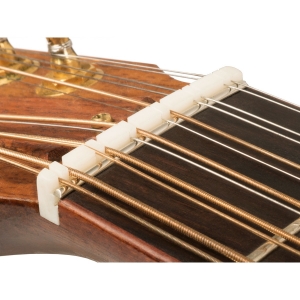 Zero Glide Sattel gekerbt f�r 12 Saiter Gitarre Bild 1
