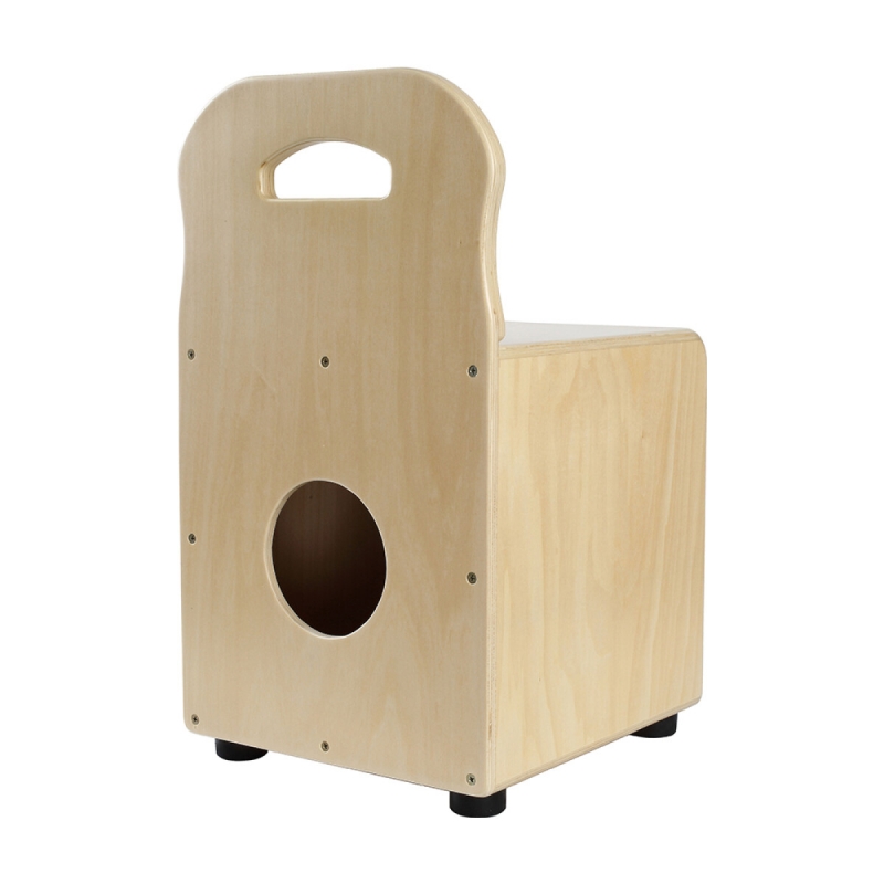 Stagg Kinder Cajon mit Rückenlehne Frontplatte natur DrumFactory