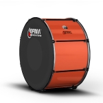 Lefima Marching Bass Drum CarboStroke orange schwarz