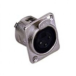 Stagg XLR Einbaubuchse vernickelt