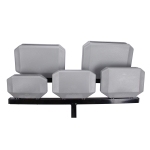 Marching Tragegestell mit 5 Latin Percussion Granitblocks Bild 3