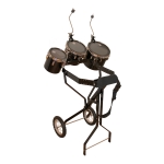 Schlagzeugwagen mit 3 Toms, Hi-Hat Rosette, 2 Beckenhalter