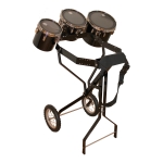 Schlagzeugwagen mit 3 Toms, Hi-Hat Rosette