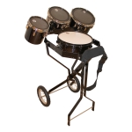 Schlagzeugwagen mit Snare, 3 Toms, Hi-Hat Rosette