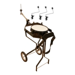 Schlagzeugwagen fr 3 Toms, mit Snare, Hi-Hat Halterung, 3 Beckenhalter
